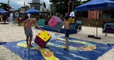 Caravana de Verão da Águas de Bombinhas chega em Zimbros com diversão e consciência ambiental